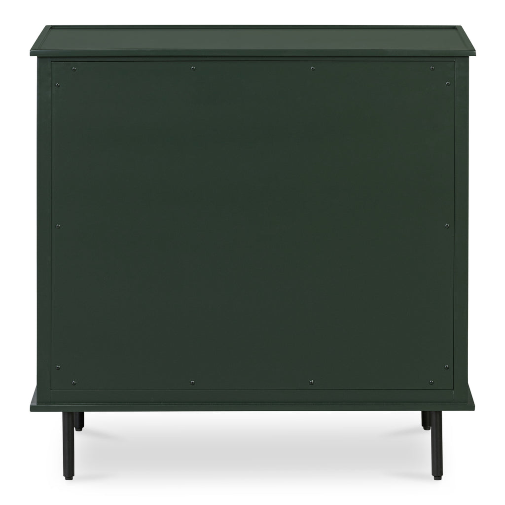 Reagan 3 Drawer Nightstand Deep Green - 1630Living