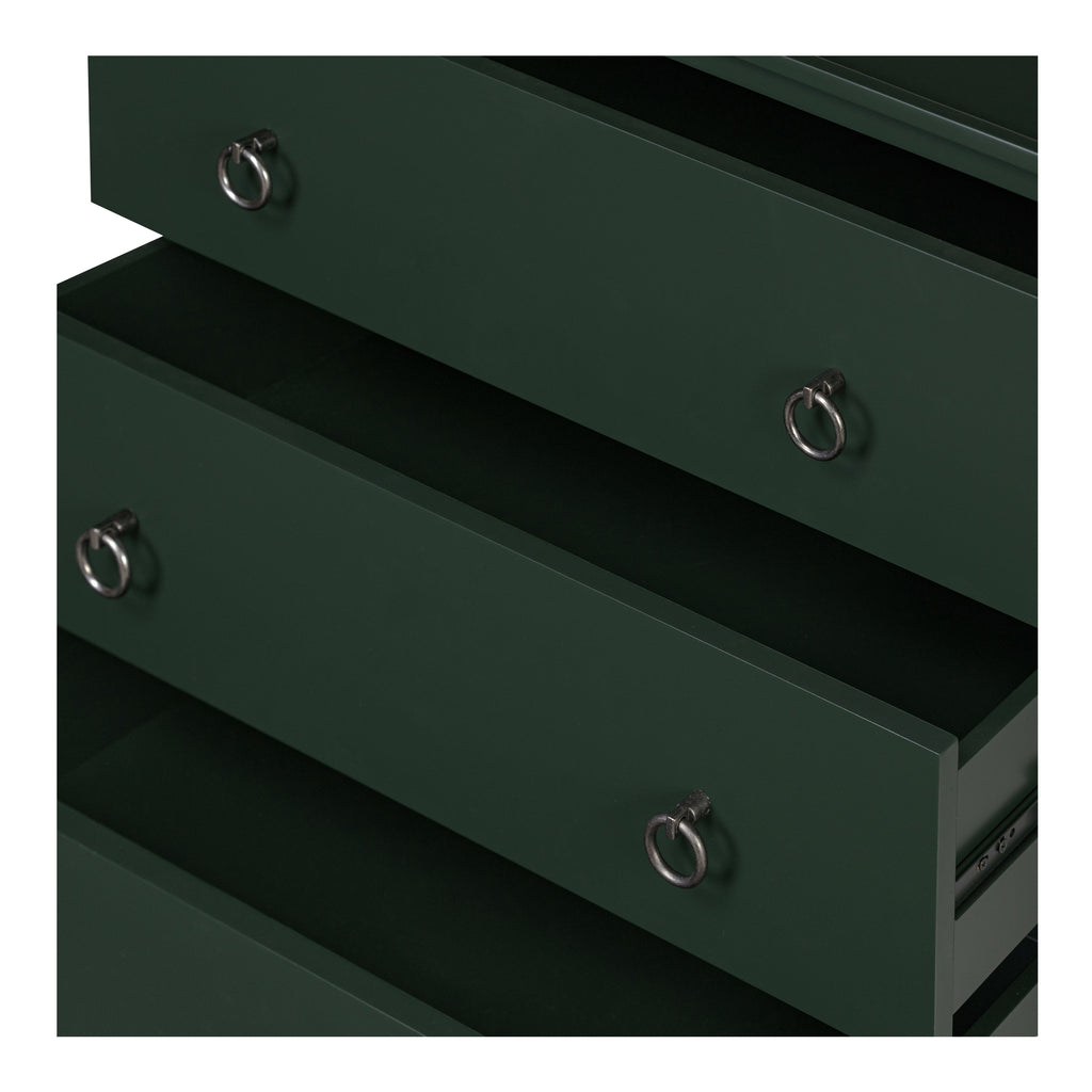 Reagan 3 Drawer Nightstand Deep Green - 1630Living
