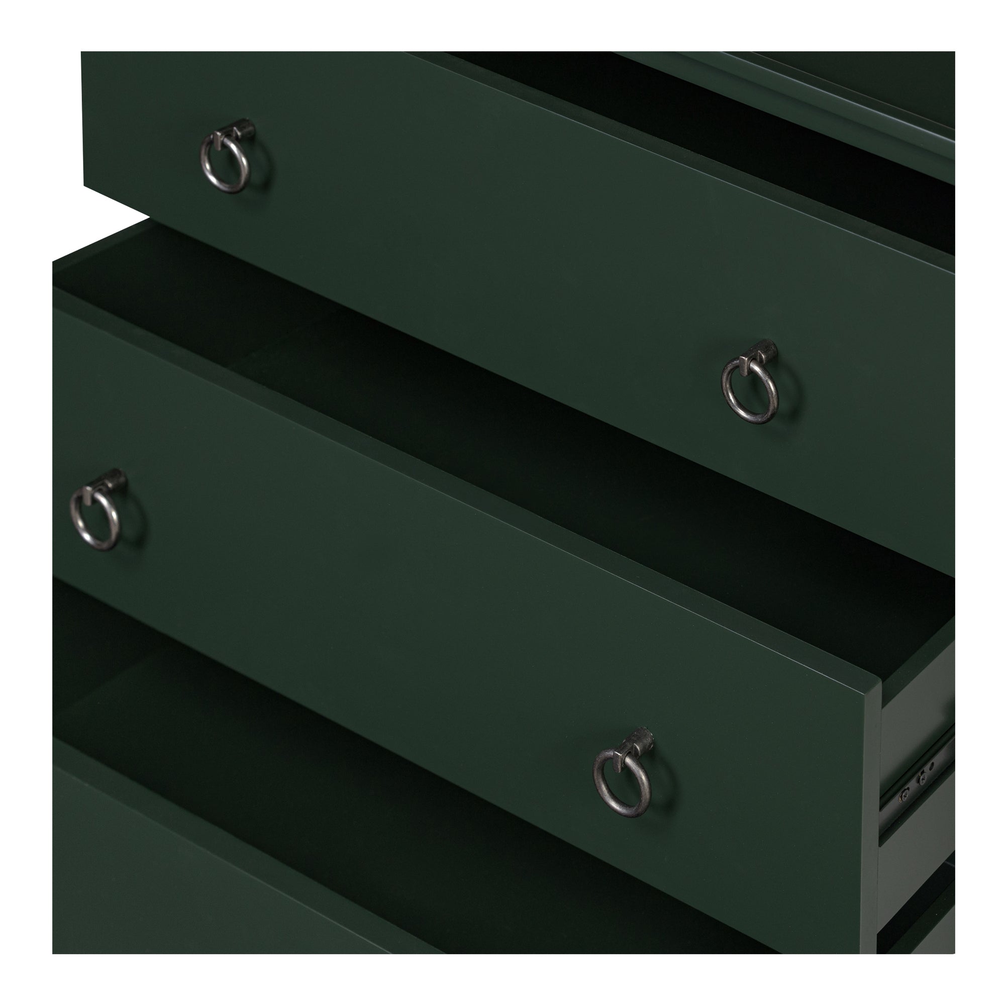 Reagan 3 Drawer Nightstand Deep Green - 1630Living