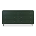 Reagan 6 Drawer Dresser Deep Green - 1630Living