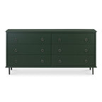 Reagan 6 Drawer Dresser Deep Green - 1630Living