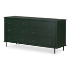 Reagan 6 Drawer Dresser Deep Green - 1630Living