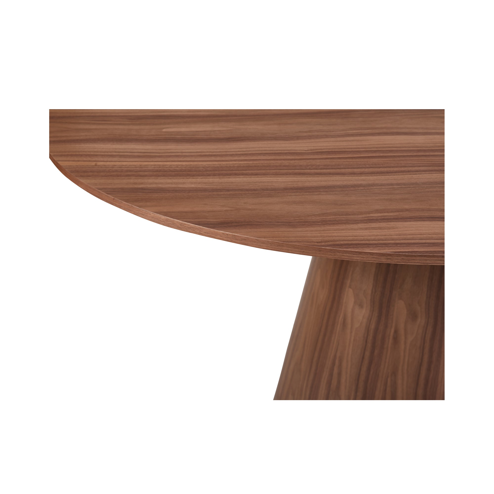 Otago Round 54In Dining Table Walnut Brown - 1630Living
