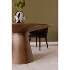 Otago Round 54In Dining Table Walnut Brown - 1630Living