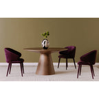 Otago Round 54In Dining Table Walnut Brown - 1630Living