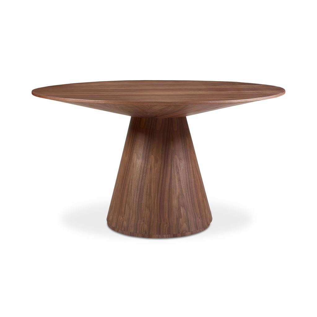 Otago Round 54In Dining Table Walnut Brown - 1630Living