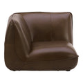 Zeppelin Leather Corner Chair Toasted Hickory - 1630Living