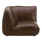 Zeppelin Leather Corner Chair Toasted Hickory - 1630Living