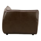 Zeppelin Leather Corner Chair Toasted Hickory - 1630Living