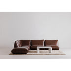 Zeppelin Leather Corner Chair Toasted Hickory - 1630Living