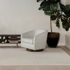 Oscy Swivel Chair Splashed White - 1630Living