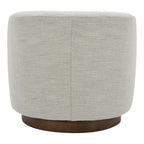 Oscy Swivel Chair Splashed White - 1630Living