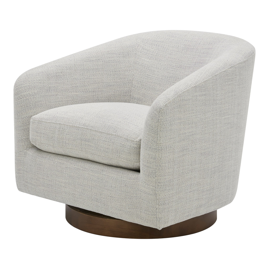 Oscy Swivel Chair Splashed White - 1630Living