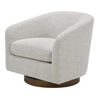 Oscy Swivel Chair Splashed White - 1630Living