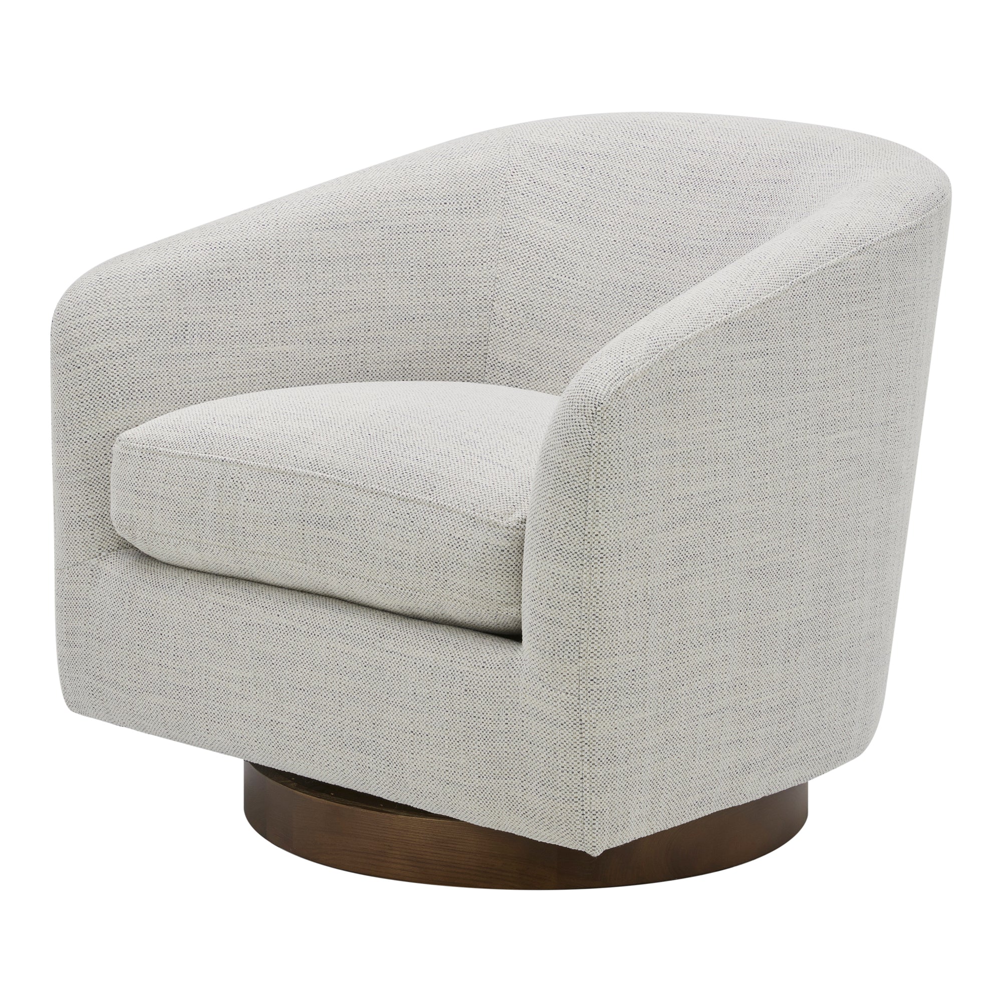 Oscy Swivel Chair Splashed White - 1630Living