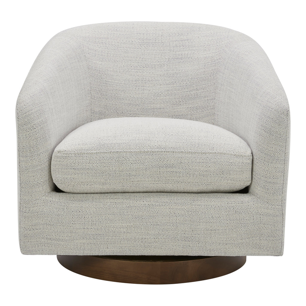Oscy Swivel Chair Splashed White - 1630Living