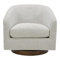 Oscy Swivel Chair Splashed White - 1630Living