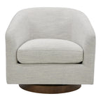 Oscy Swivel Chair Splashed White - 1630Living