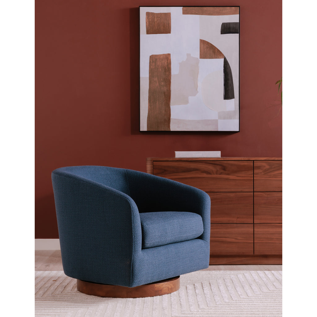 Oscy Swivel Chair Dark Atlantic - 1630Living
