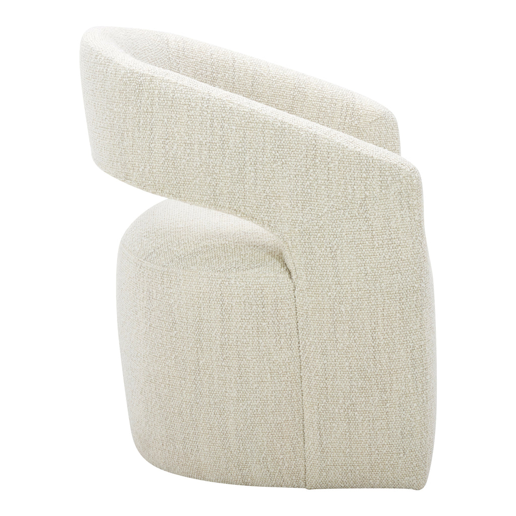 Barrow Rolling Dining Chair White Mist - 1630Living
