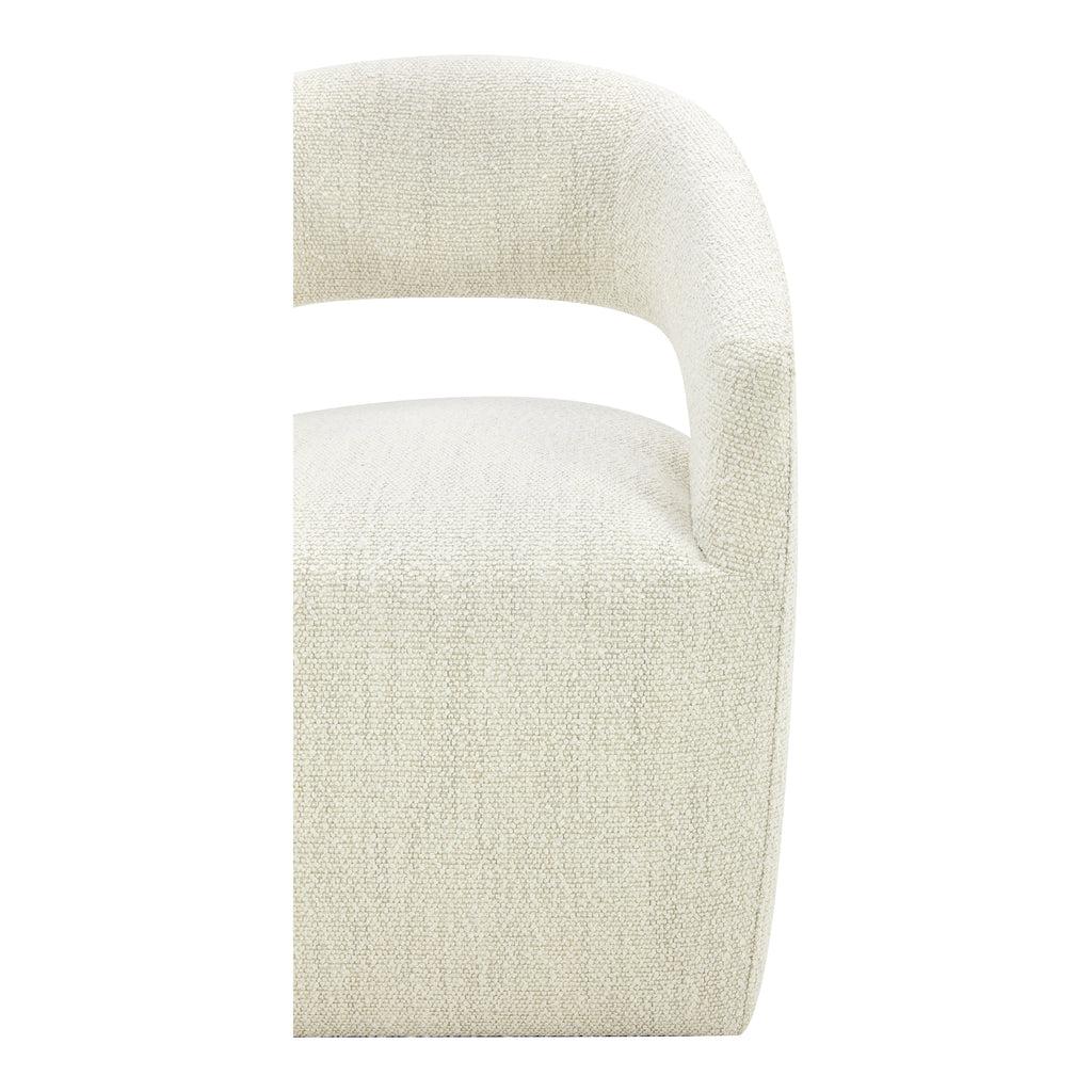 Barrow Rolling Dining Chair White Mist - 1630Living