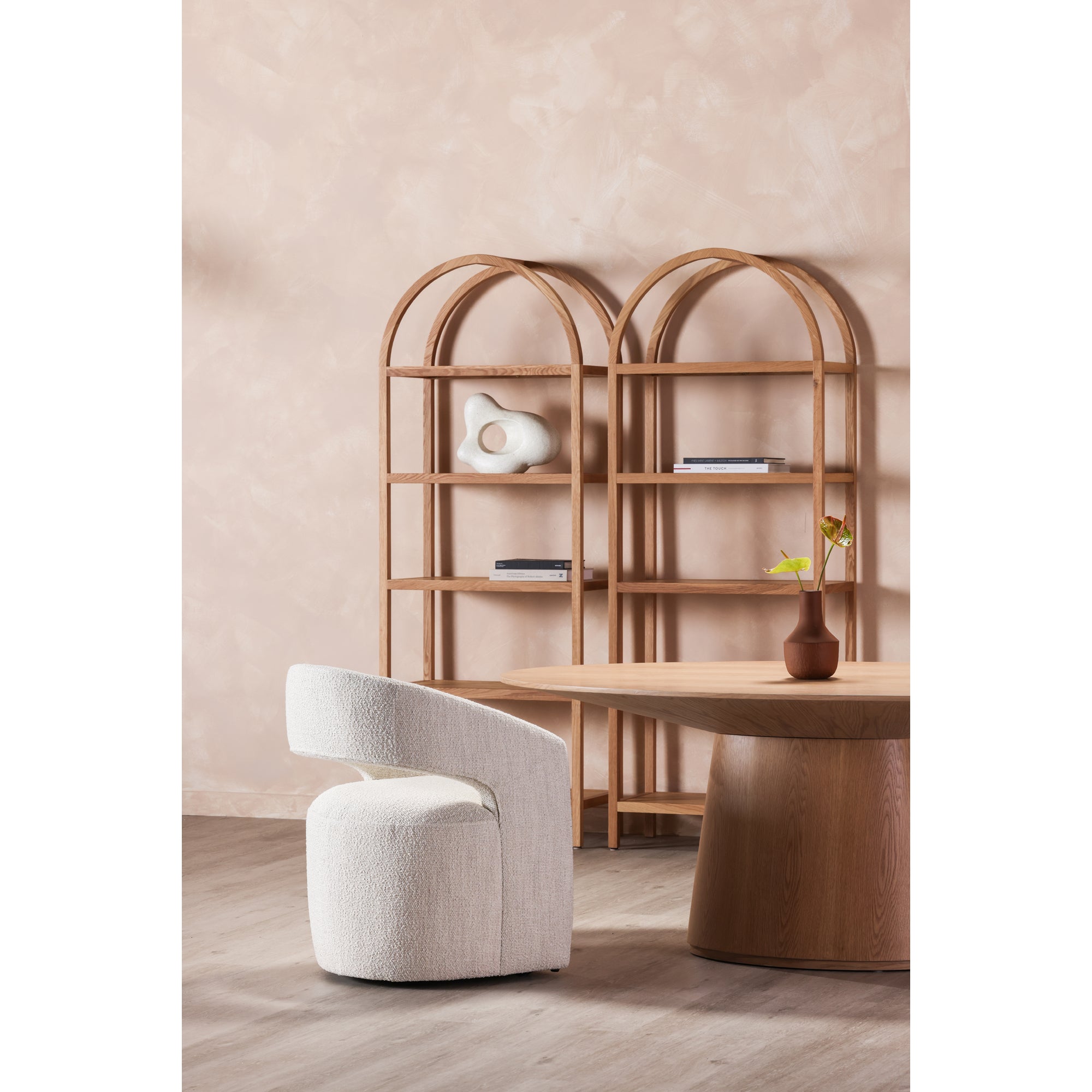 Barrow Rolling Dining Chair White Mist - 1630Living
