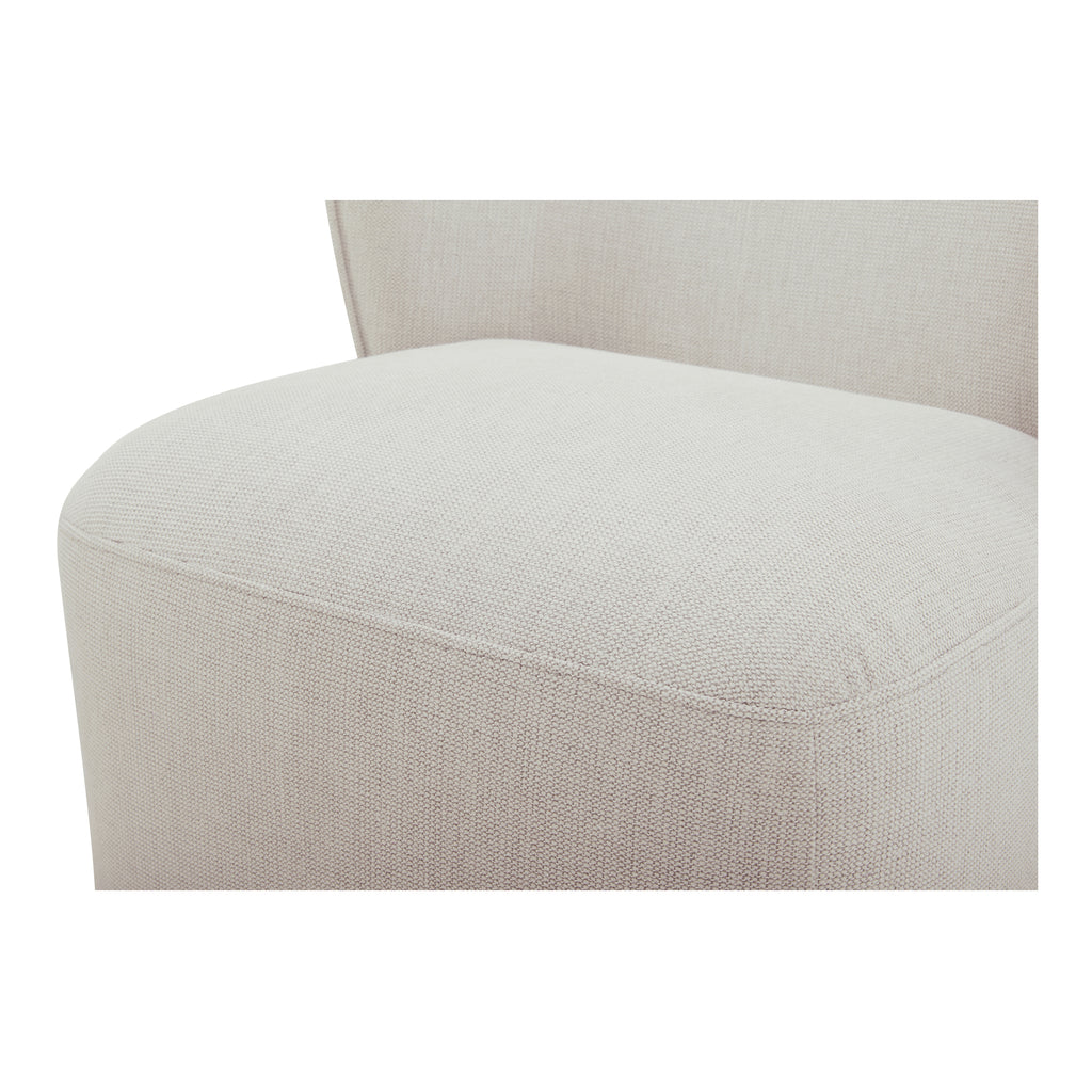 Larson Rolling Dining Chair Heather Grey - 1630Living