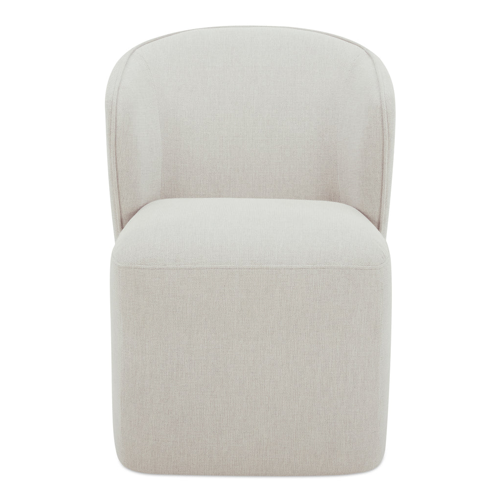 Larson Rolling Dining Chair Heather Grey - 1630Living
