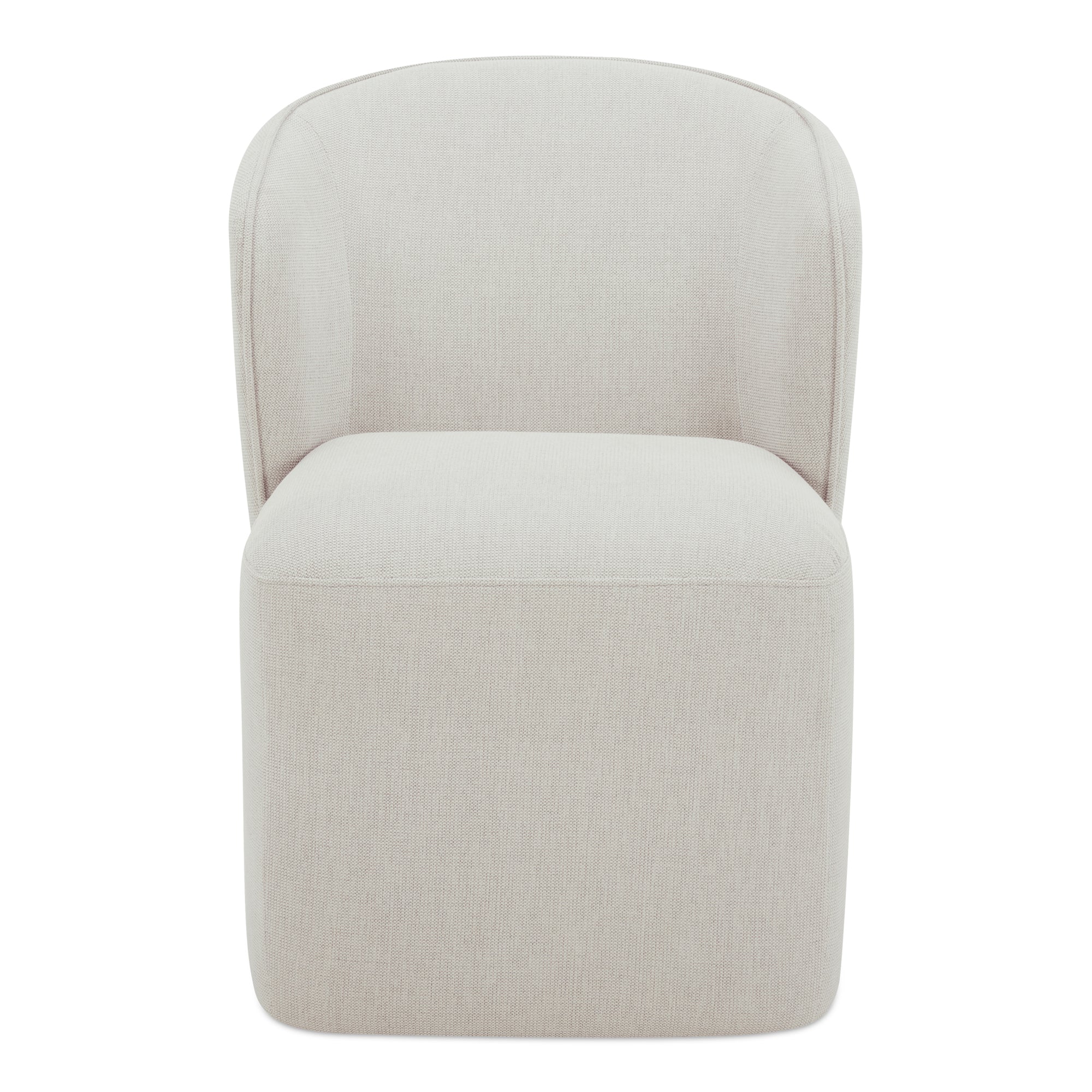 Larson Rolling Dining Chair Heather Grey - 1630Living