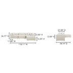 Lowtide Lounge Modular Sectional Warm White - 1630Living