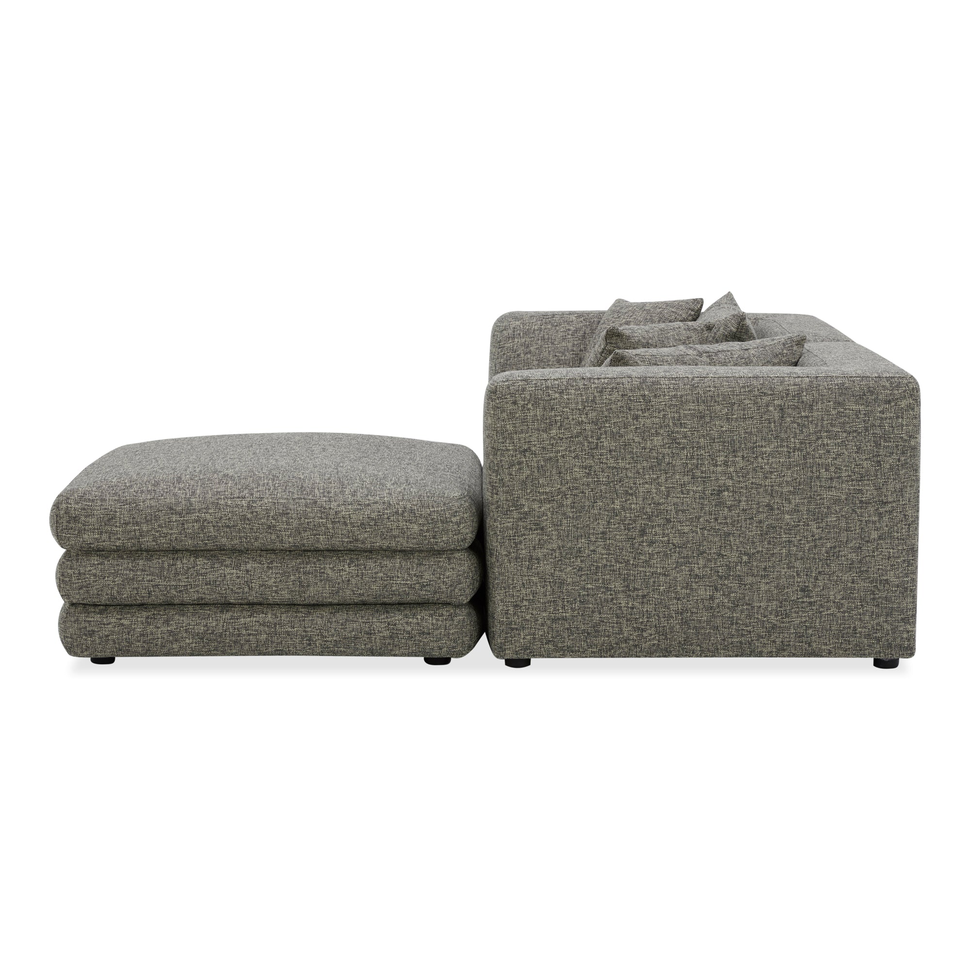 Lowtide Nook Modular Sectional Stone Tweed - 1630Living