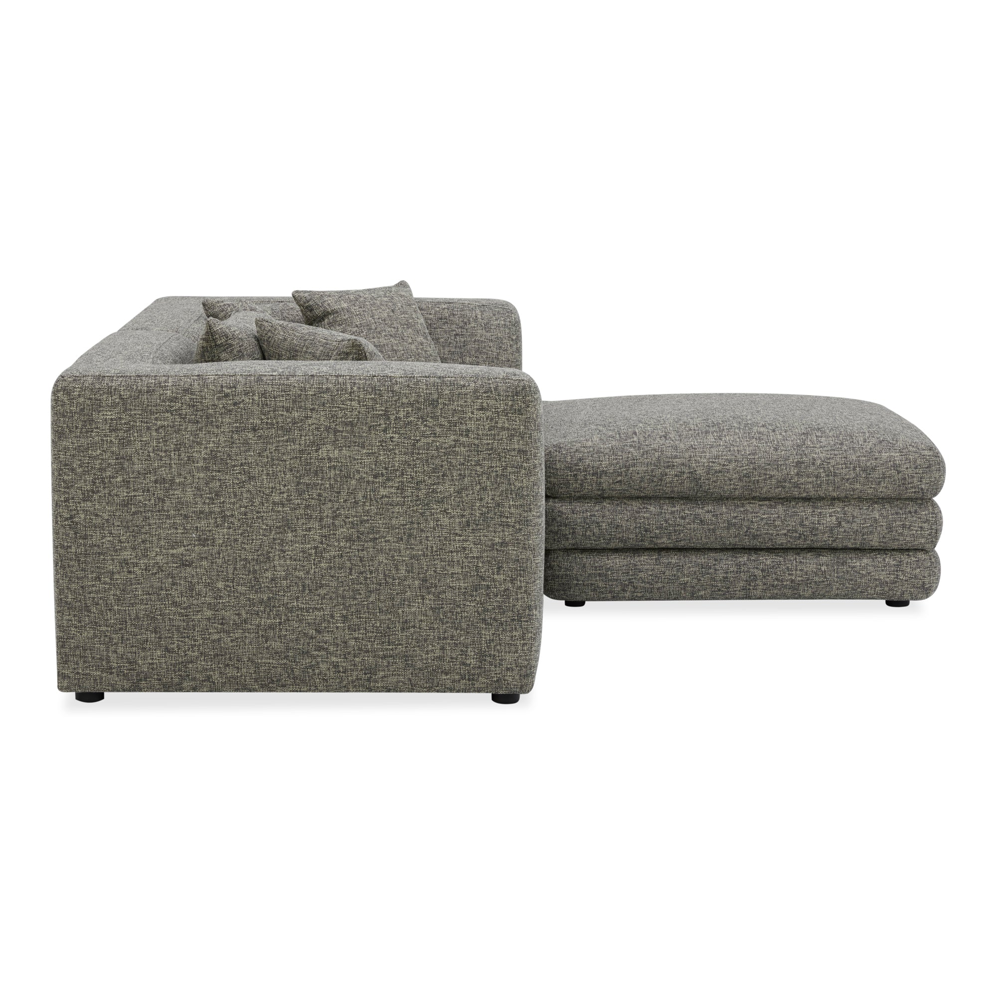 Lowtide Nook Modular Sectional Stone Tweed - 1630Living