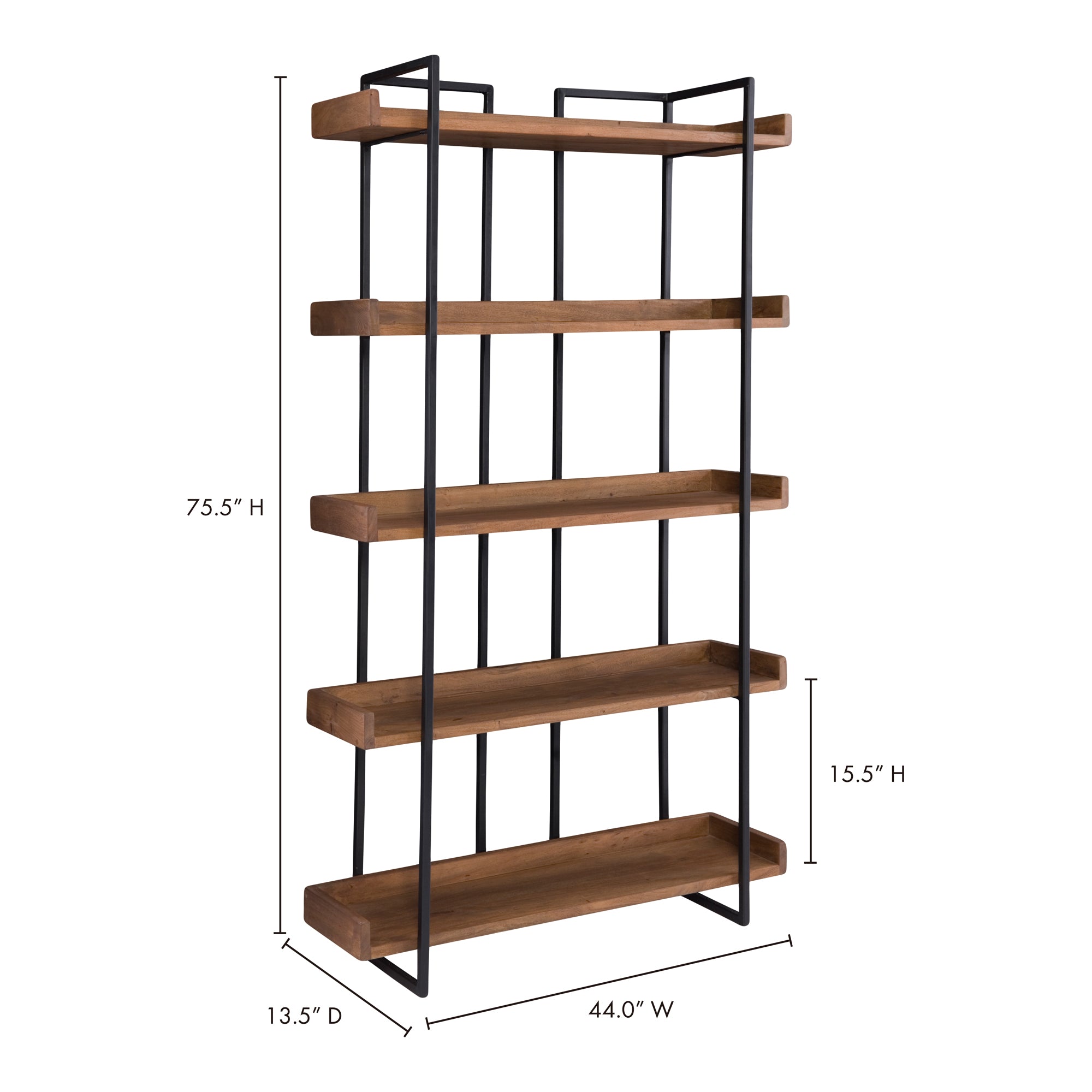 Vancouver Bookshelf Small Light Brown - 1630Living