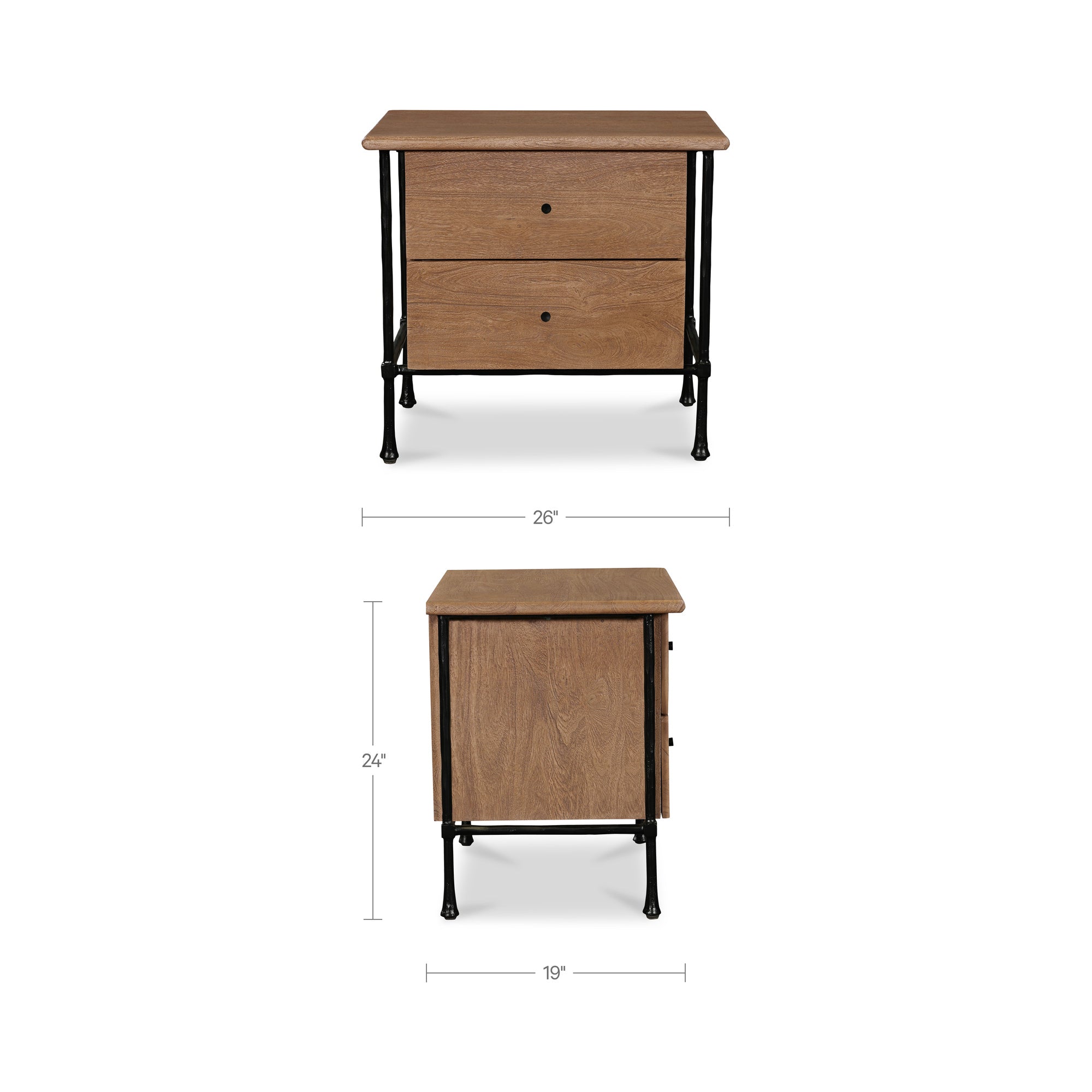 Rene Nightstand Brown - 1630Living