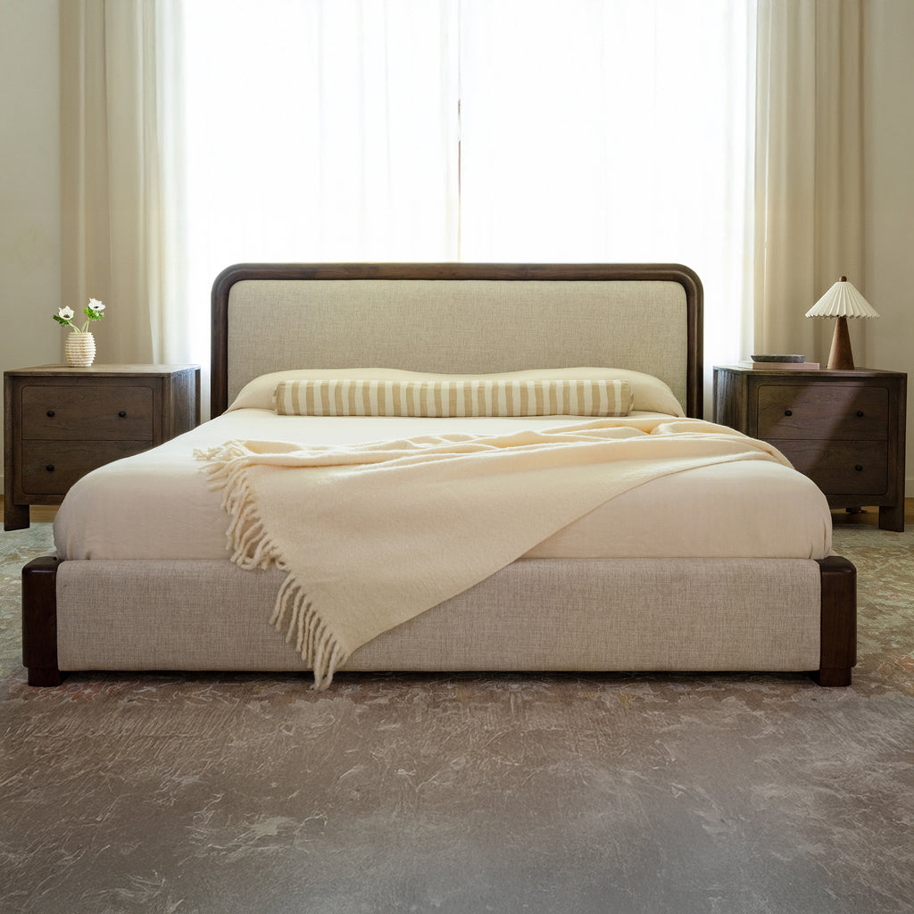 Bower King Bed Brown - 1630Living