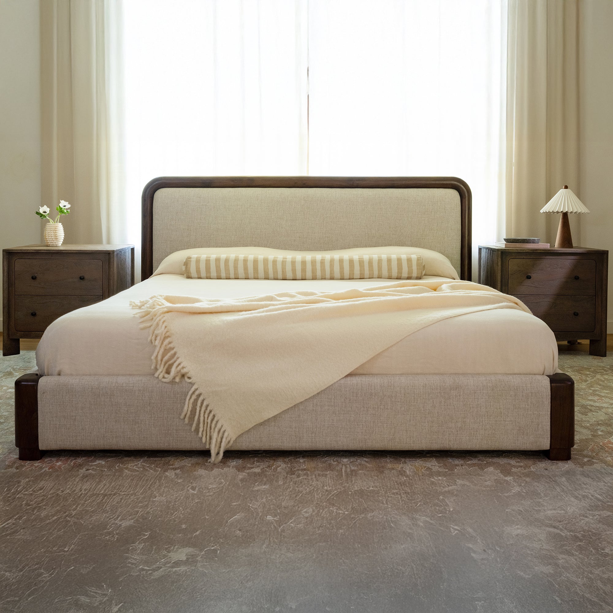 Bower King Bed Brown - 1630Living