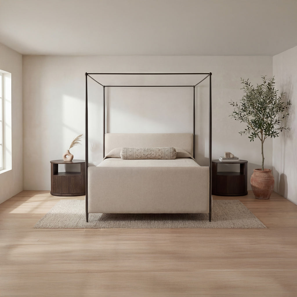 Viola King Bed Beige - 1630Living