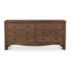 Mabel 6 Drawer Dresser Dark Brown - 1630Living