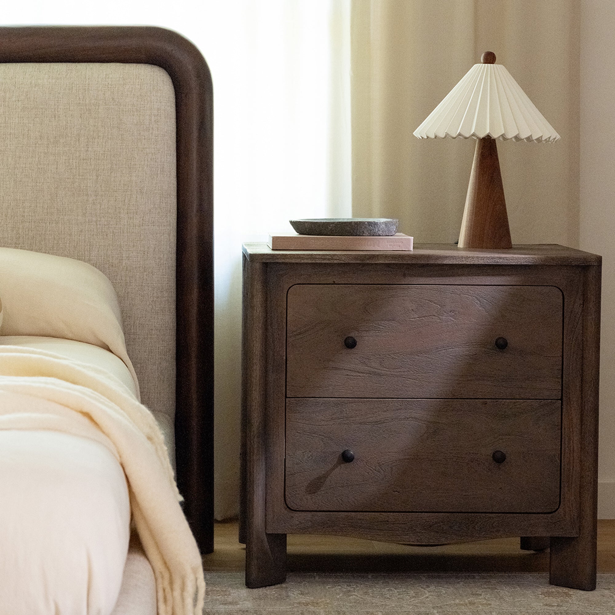 Mabel Nightstand Dark Brown - 1630Living