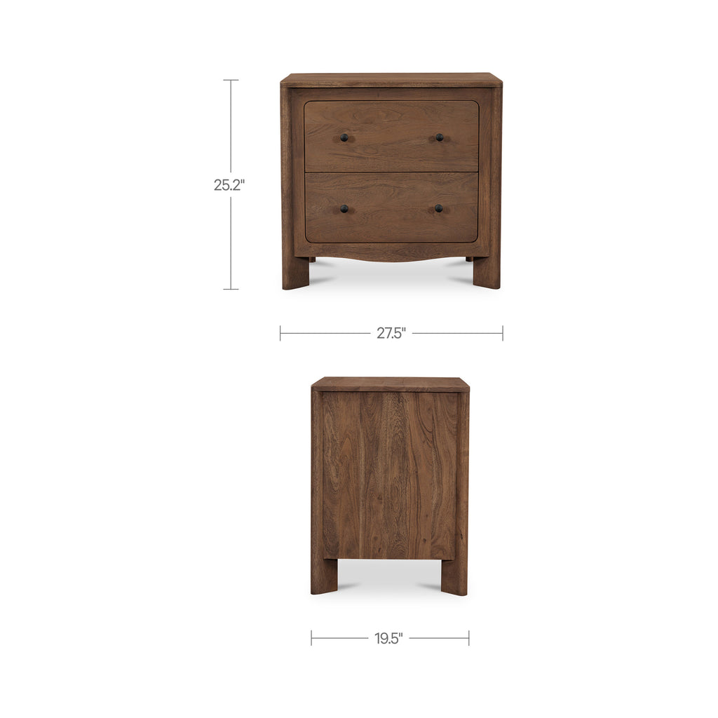 Mabel Nightstand Dark Brown - 1630Living