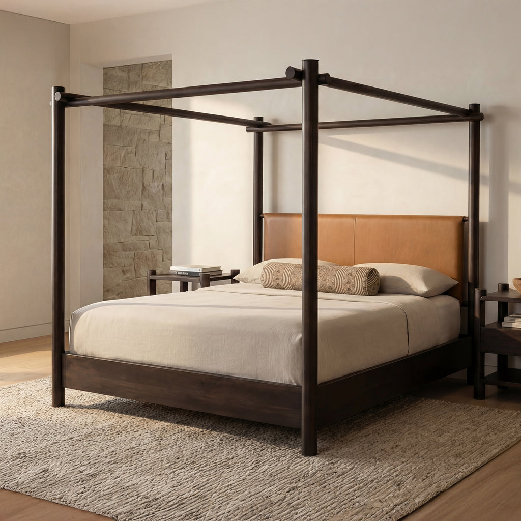 Devin Bed Queen Brown - 1630Living