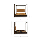 Devin Bed Queen Brown - 1630Living