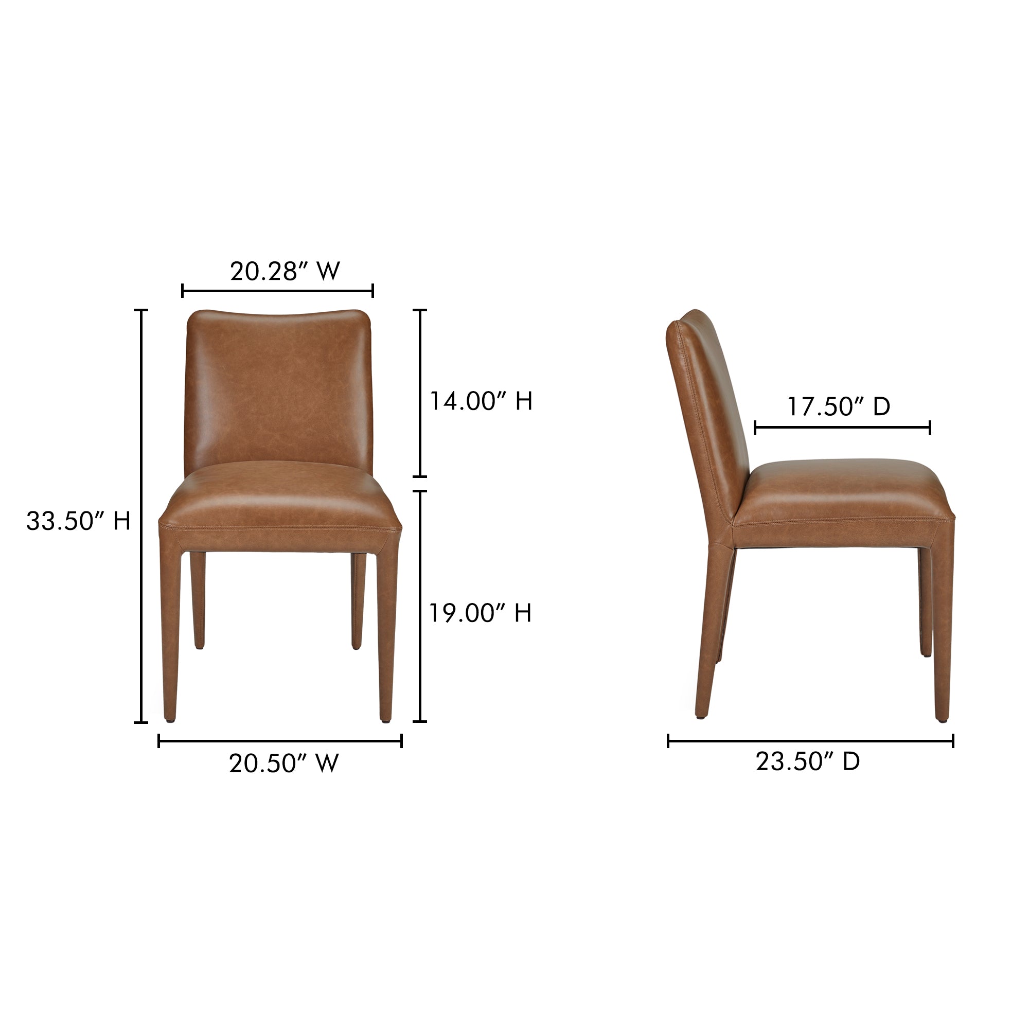 Calla Dining Chair Brown - Set Of Two - 1630Living