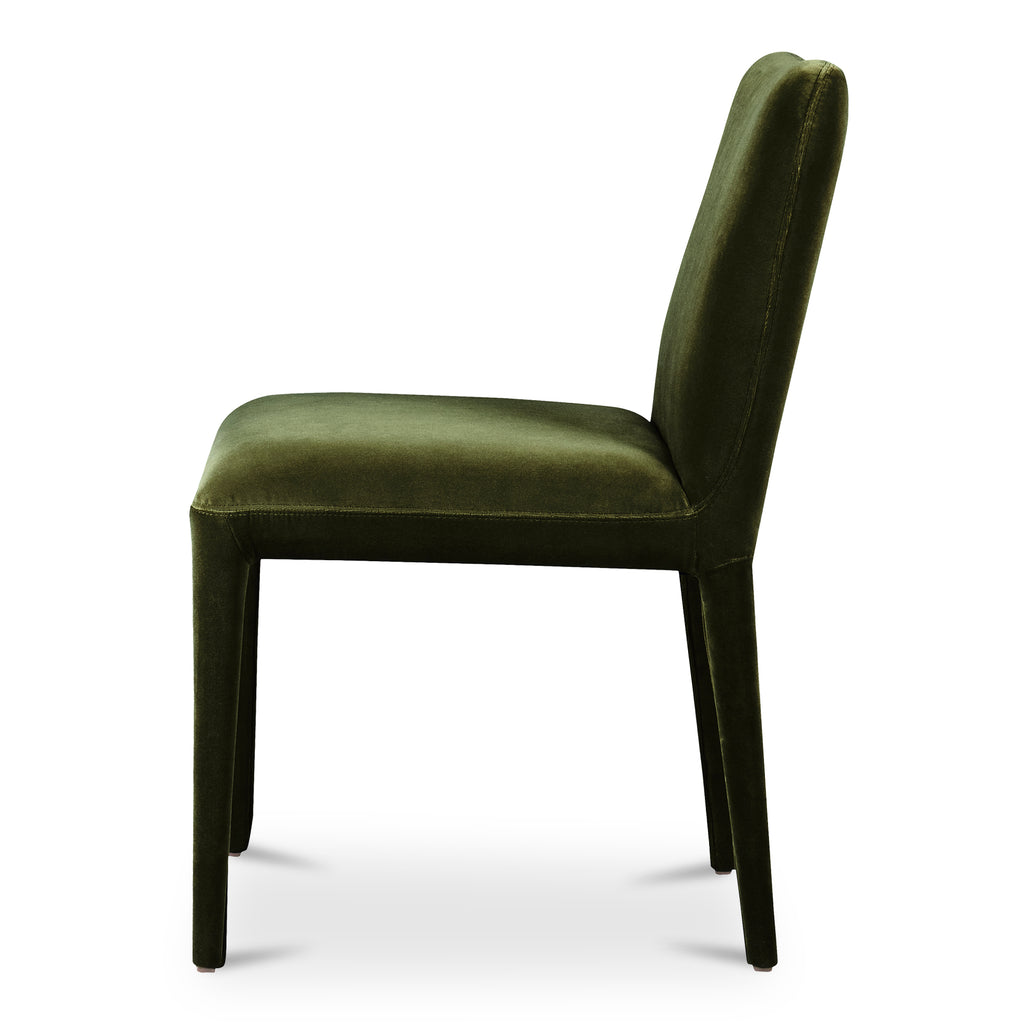 Calla Dining Chair Green Velvet - Set Of Two - 1630Living
