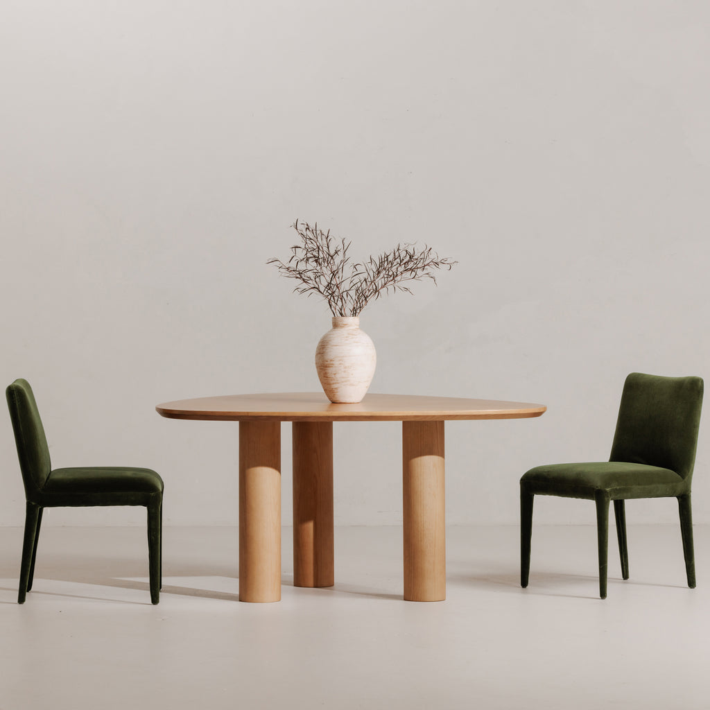 Calla Dining Chair Green Velvet - Set Of Two - 1630Living
