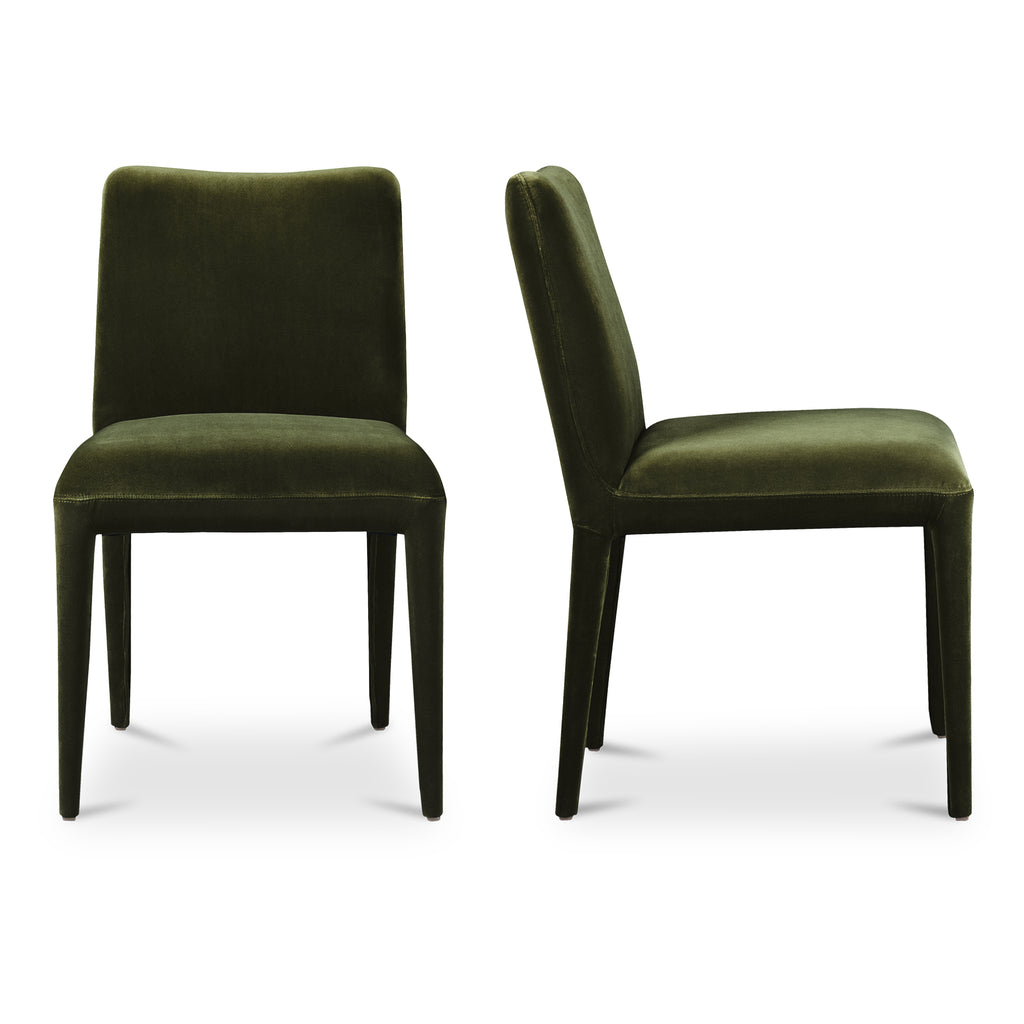 Calla Dining Chair Green Velvet - Set Of Two - 1630Living