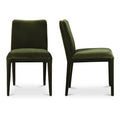 Calla Dining Chair Green Velvet - Set Of Two - 1630Living