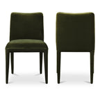 Calla Dining Chair Green Velvet - Set Of Two - 1630Living