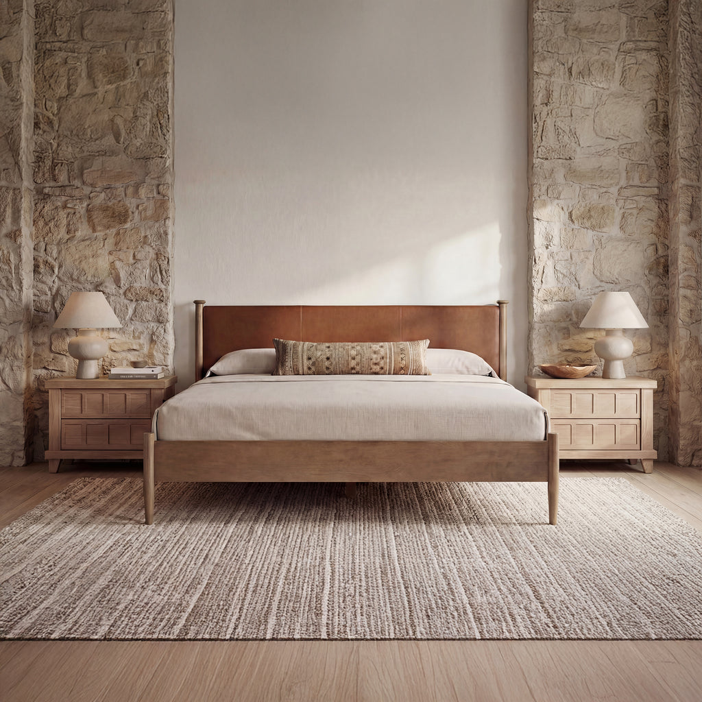 Crosby Queen Bed Brown - 1630Living