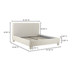 Ichigo King Bed Light Grey - 1630Living